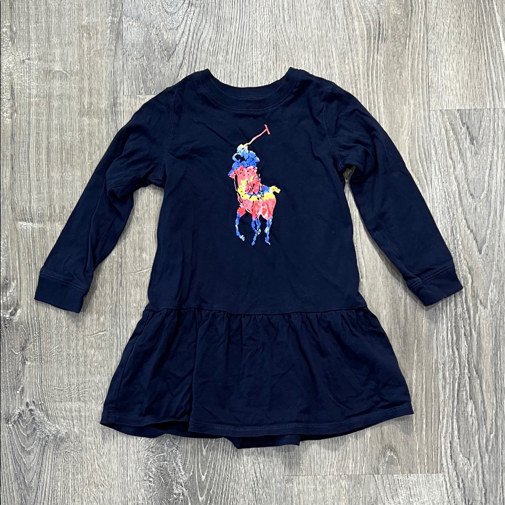 Polo by Ralph Lauren Navy Kids Casual Dress